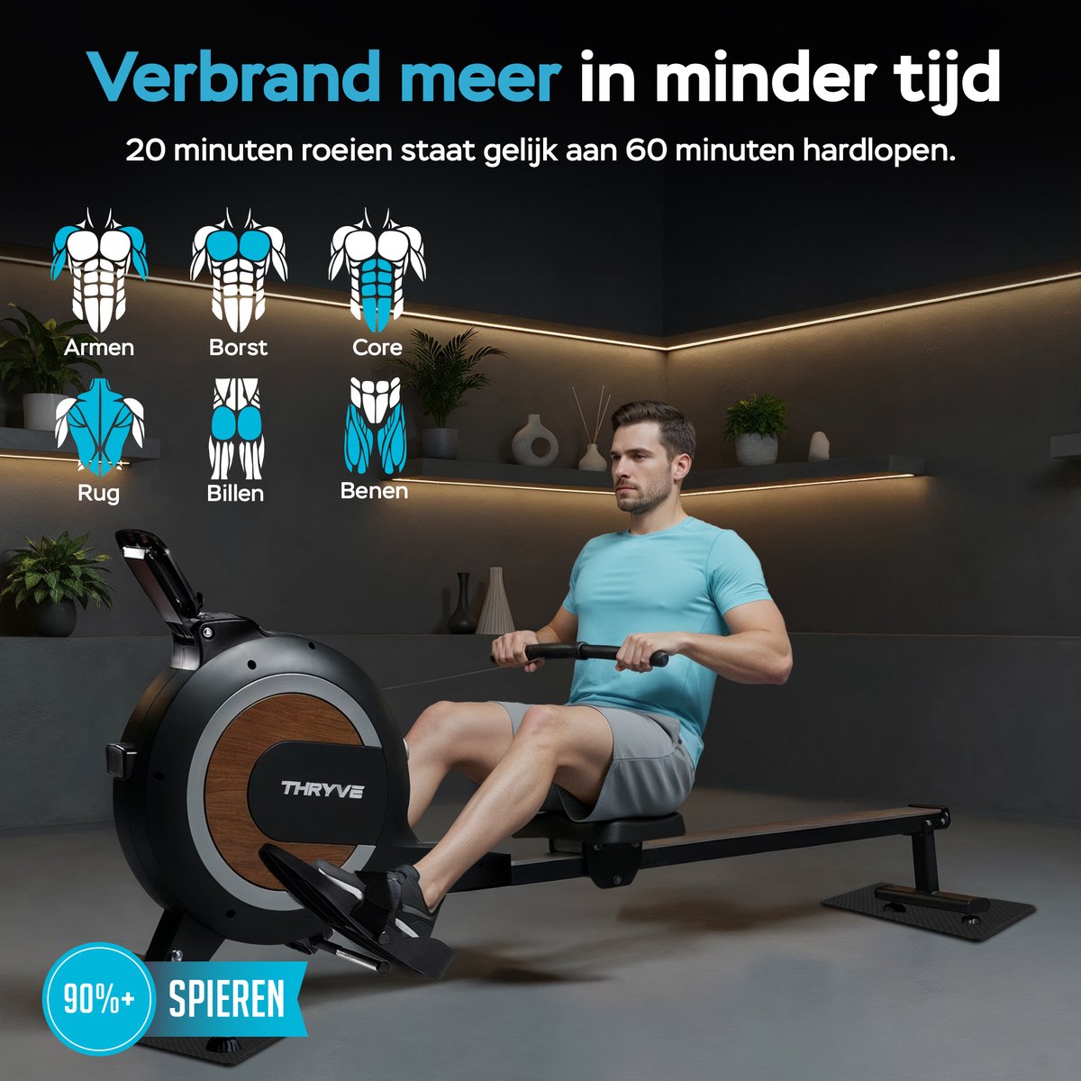 Thryve® Roeitrainer Pro